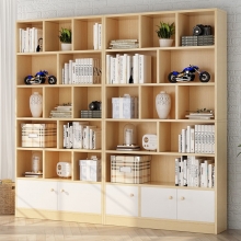 书架简易落地多层置物架简约现代客厅隔断陈列柜家用收纳 书柜