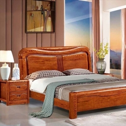 红橡实木双人睡卧家具北美红橡1.8米高箱体沙发类睡卧家具