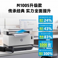 惠普（HP）打印机办公M1005升级版  NS1005w激光打印复印扫描多功能一体机商用易加粉易加粉