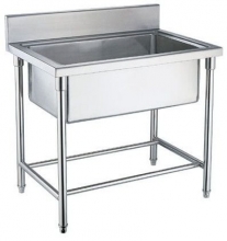 不锈钢单星盆池1000*600*800洗手洗菜后厨餐厅工地办公区均可