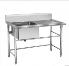 不锈钢单星沥水盆池1200*600*800洗手洗菜后厨餐厅工地办公区均可
