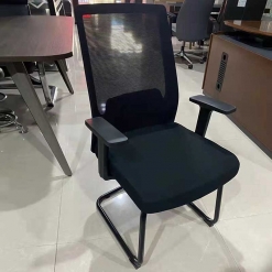 弓形办公椅会议职员椅子电脑椅靠背网布座椅