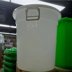 国产   白色圆形塑料大垃圾桶