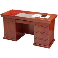 实木皮办公桌  单人  1.4米