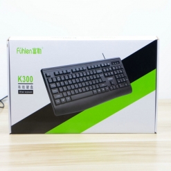 Fuhlen/富勒K300新品办公家用商务有线键盘鼠标套装耐用防水