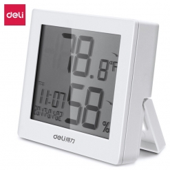 电子温湿度计(白色)钟表